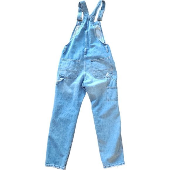 GAP blue slouchy distressed overall - Picture 6 of 7